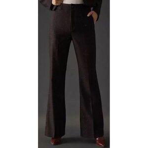 Scotch & Soda Women's High Rise Flare‎ Sequin Wool Blend Trousers Sz 30X32 NWT